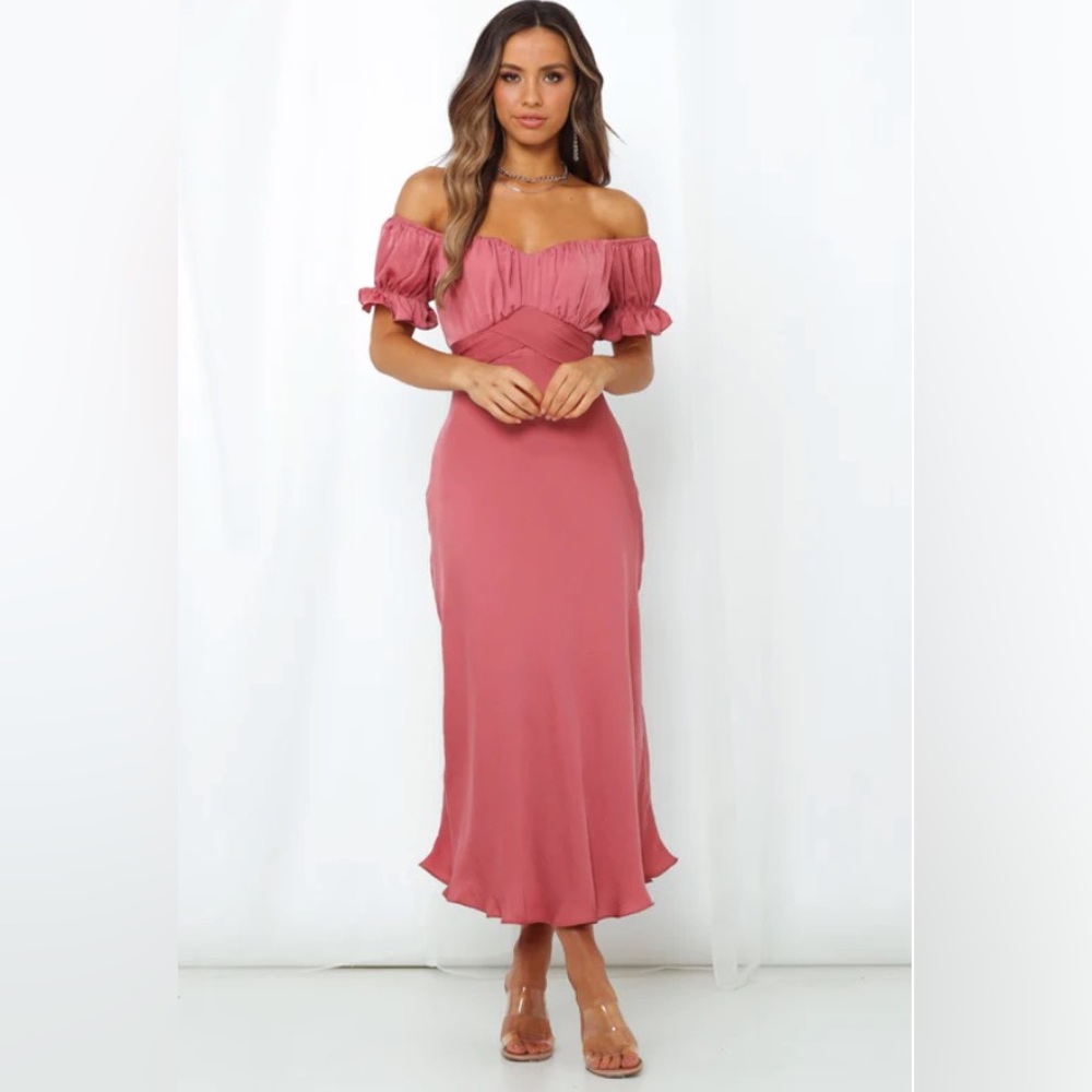 HELLO MOLLY SKY CHILD MAXI DRESS ROSE